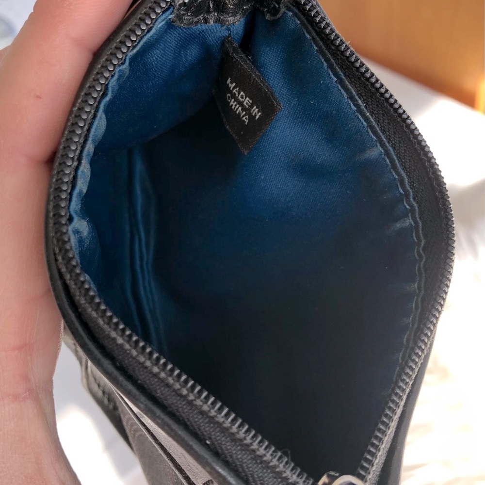 Authentic COACH black wristlet with Large C monogram design. - Picture 3 of 4